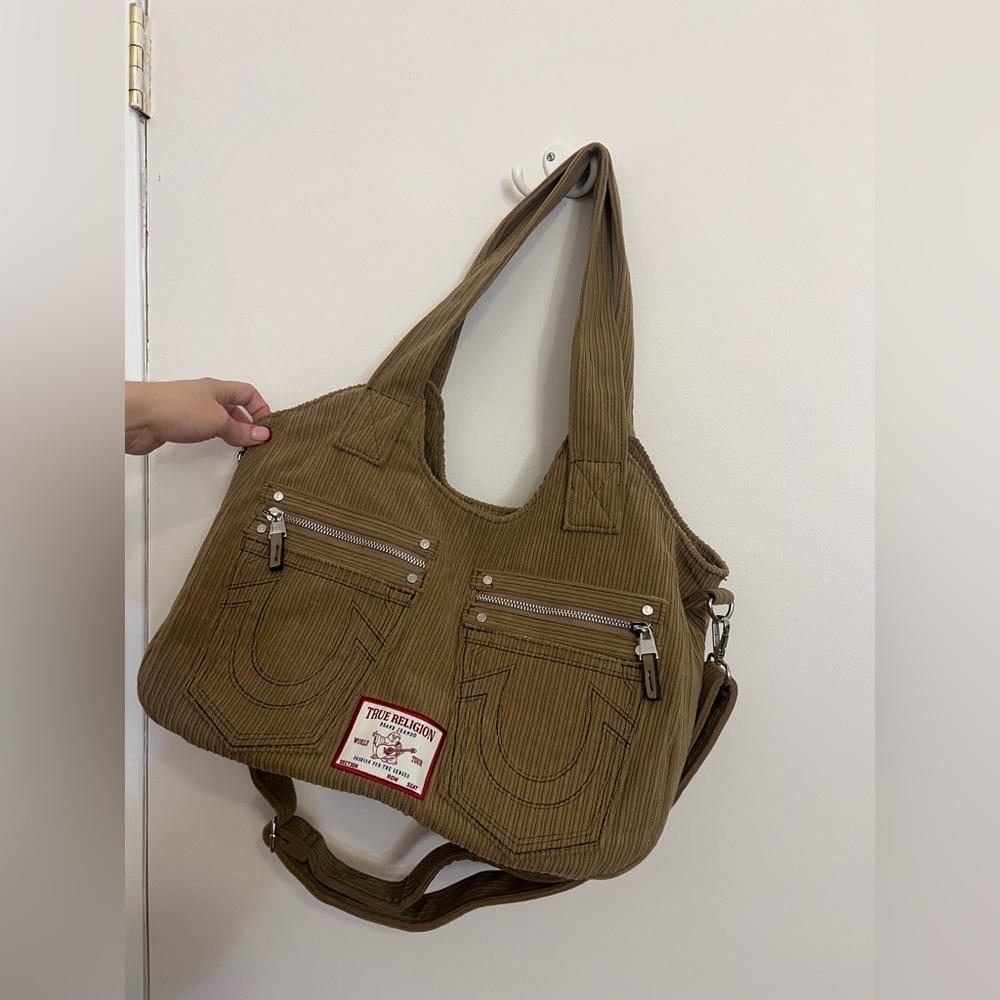 True Religion Corduroy Satchel Bag